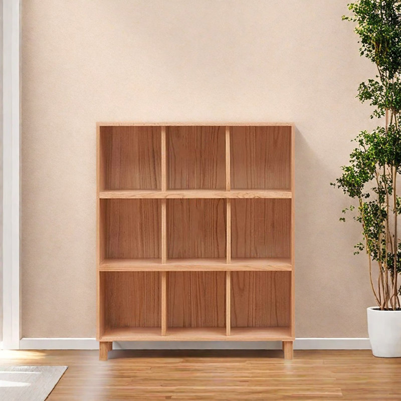 Une bibliothèque simple et durable, (3 tablettes) H 46,8 po x l 40,4 po x P 12,5 po, Brun