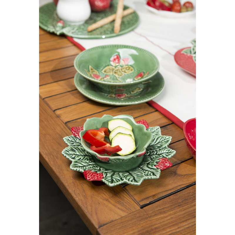 Strawberry Earthenware Dessert Bowl