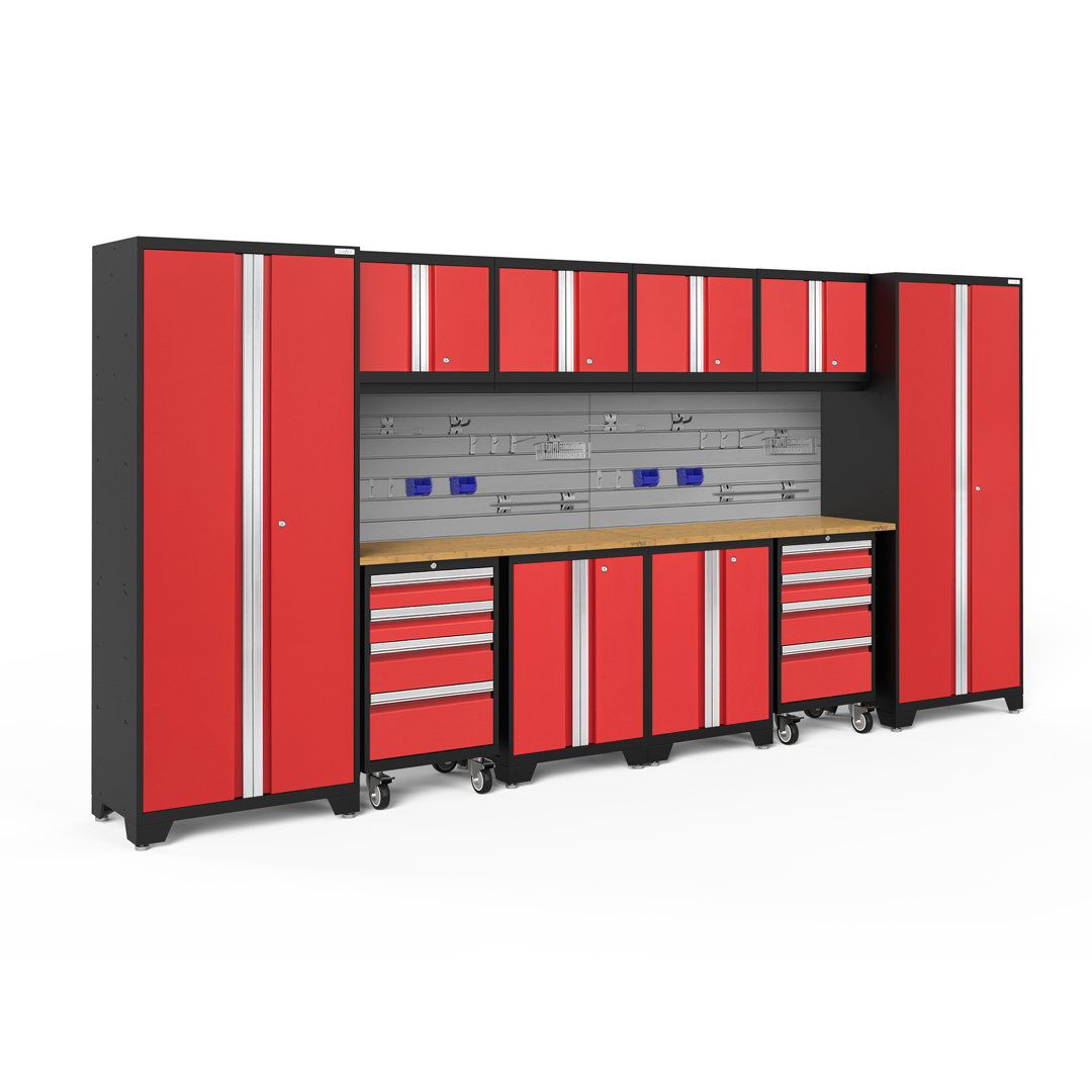 Bold Series 76.75'' H x 156'' W x 18'' D 12 Piece Garage Storage Cabinet Set NewAge Products 