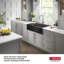 Évier de cuisine simple en acier inoxydable à tablier frontal de calibre 16 Delta Rivet ™-81984893