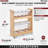 Rev-A-Shelf Wood Base Cabinet OXO Pull Out Organizer with Soft Close