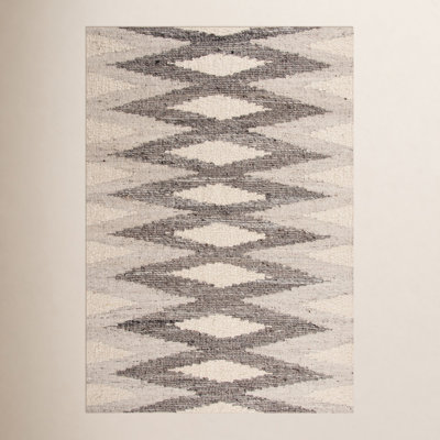 Homer Handmade Silver/Gray/Cream Rug