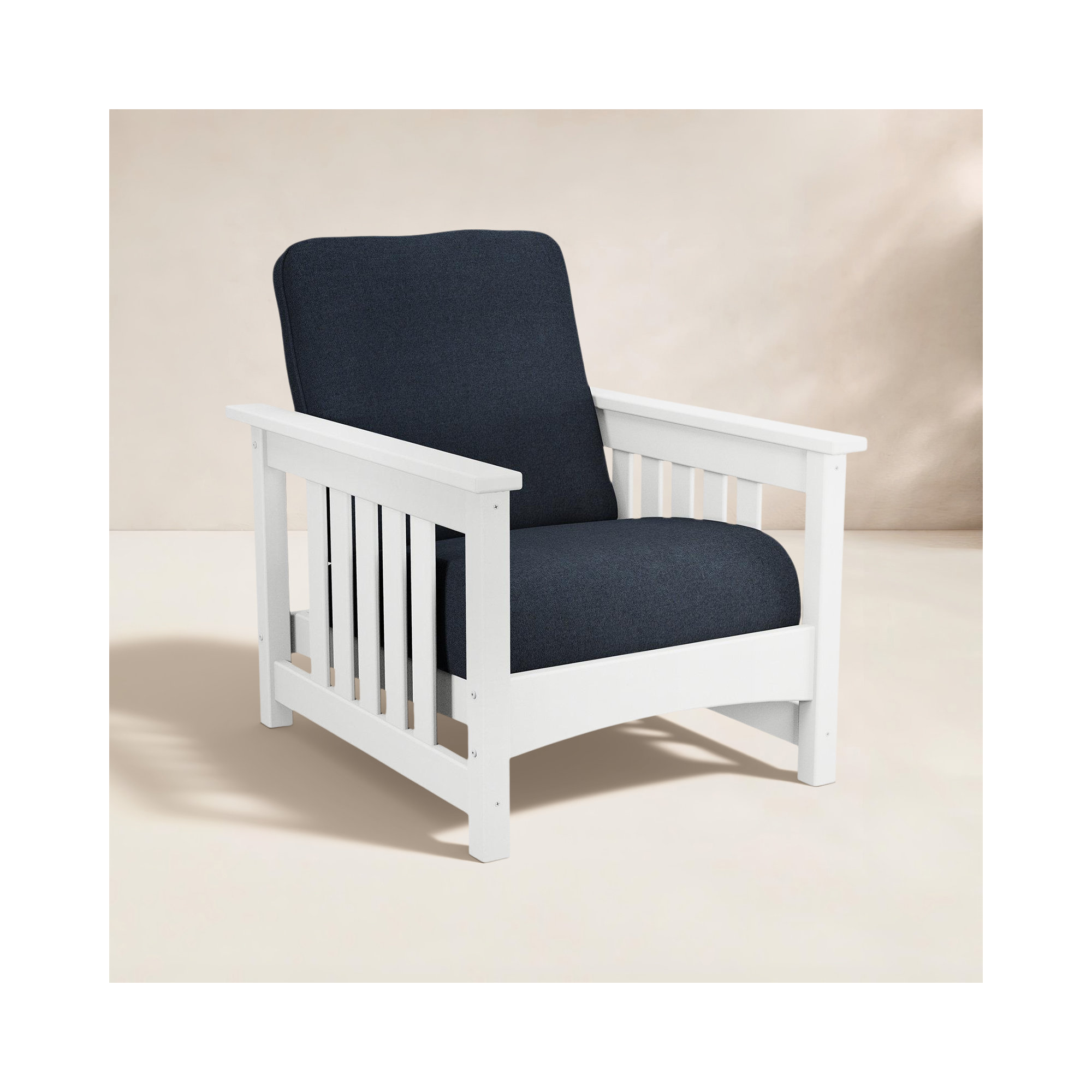 Club Outdoor Lounge Chair, Navy Blue, Marine Indigo