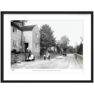 East Grinstead, College Lane 1907 by Francis Frith - Single Picture Frame Print