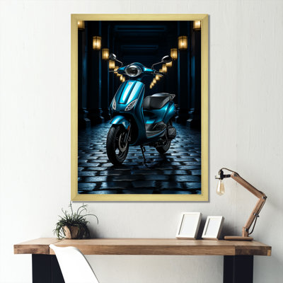 Scooter électrique bleu II