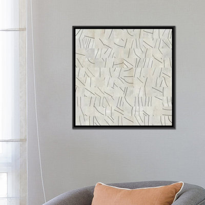 «Albree Modern Brushstrokes Cut in 49 Squares», impression sur toile