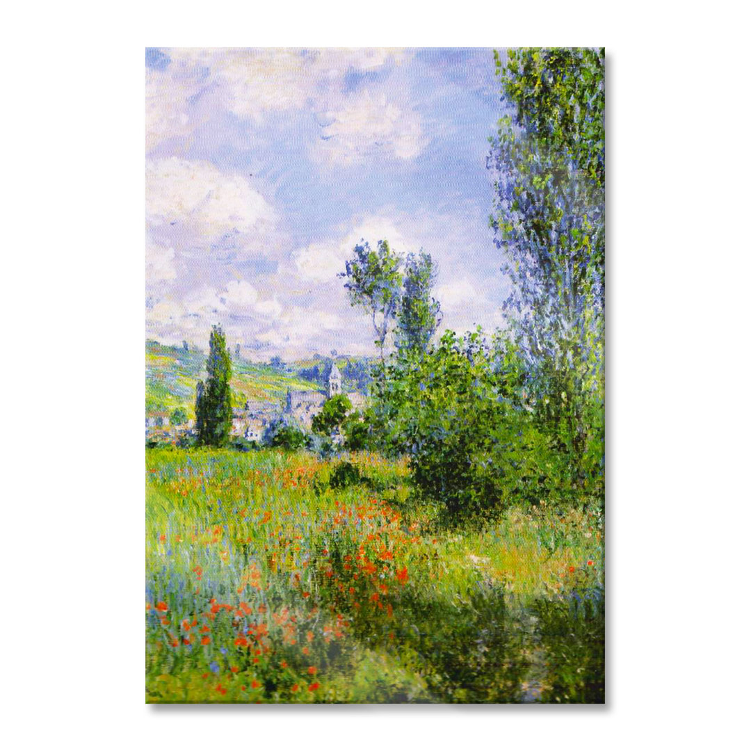 Glasbild Claude Monet - Weg durch die Schwertlilien