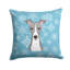  Coussin Snowflake Italian Greyhound 14 "