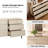 Minimalist 6-Drawer 47.2" W Rectangular Dresser With Reeded Details And Double-Stick Leg Design-676188907