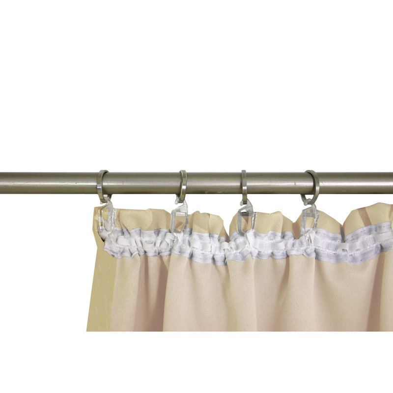 Polyester Blackout Pinch Pleat Curtain Panel, 142cm Width x 305cm Drop, Beige