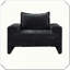 Fauteuil rembourré avec accoudoirs larges-1242763374