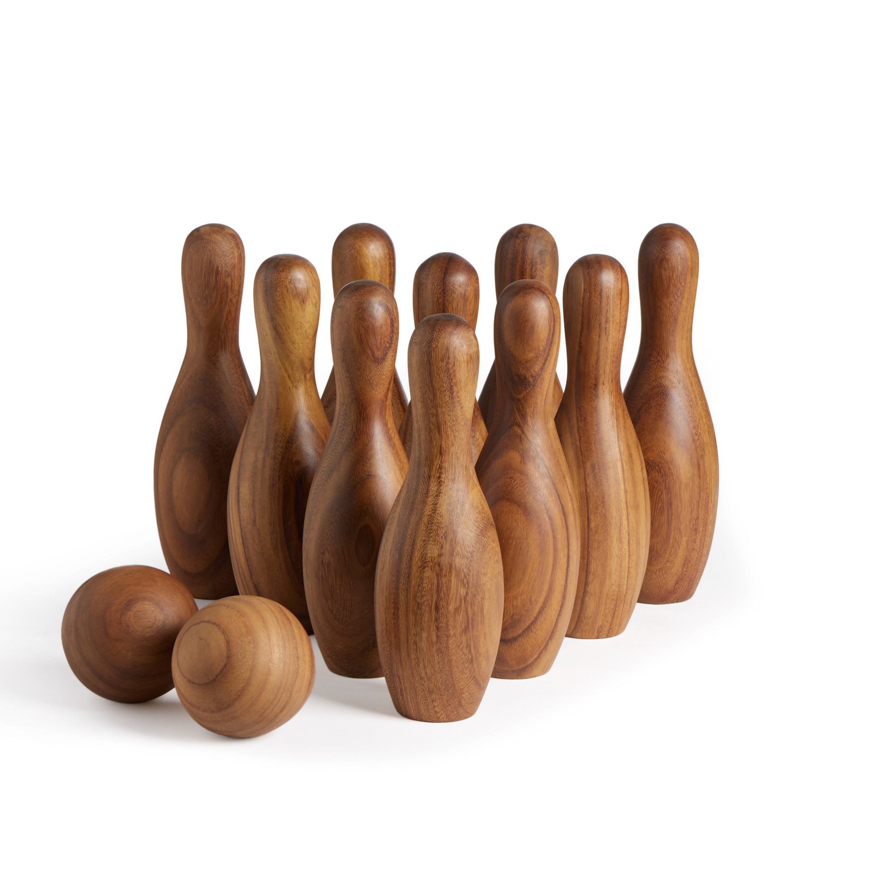 Four Hands Solid Wood Bowling Set | Wayfair