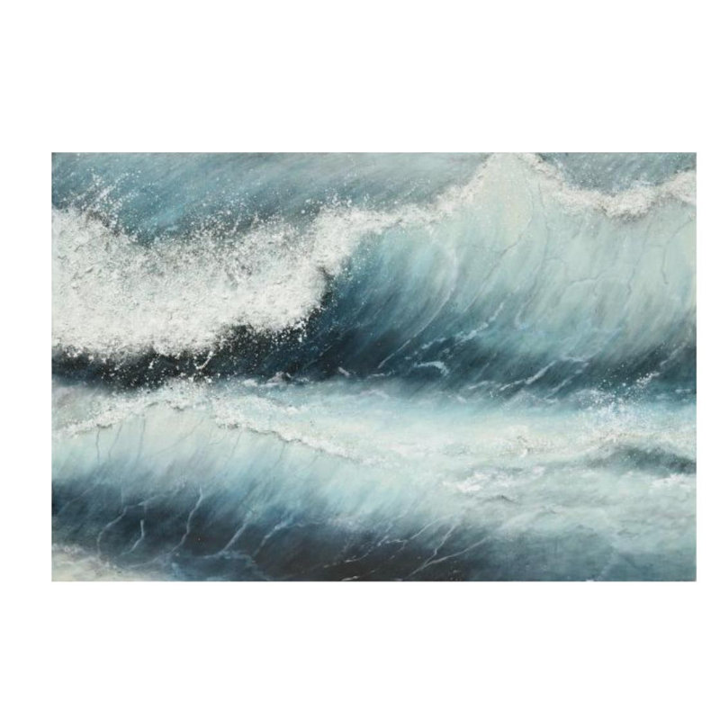 Deep Azure I Print by Beverly Fuller, Hand Painting