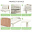 Ensemble de 6 canapés de patio avec 2 tables basses hautes et basses, chaises en rotin d'osier PE-572470738-572470737