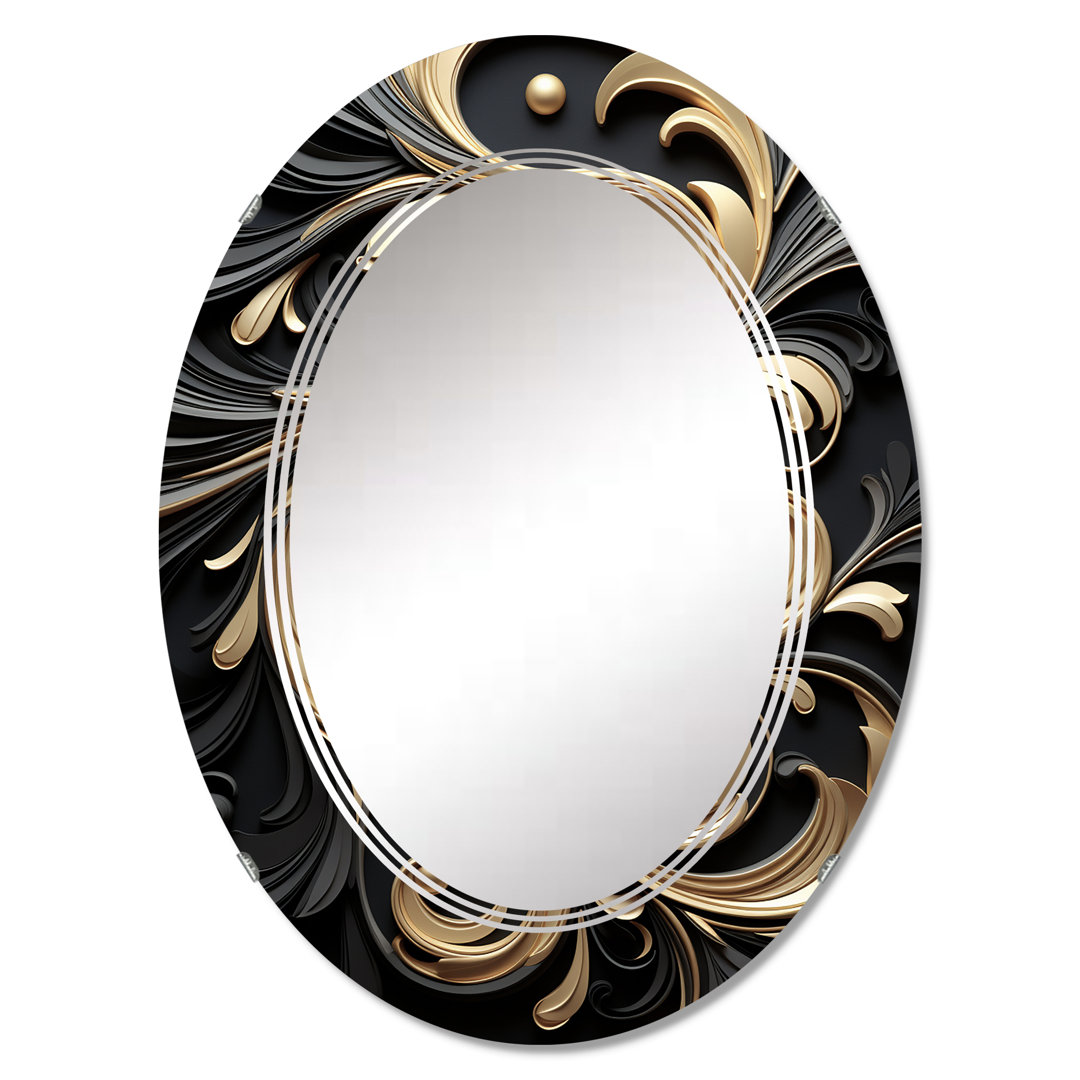 Oval Wall Mirror, Modern Decorative Accent Mirror - Kerst East Urban Home 