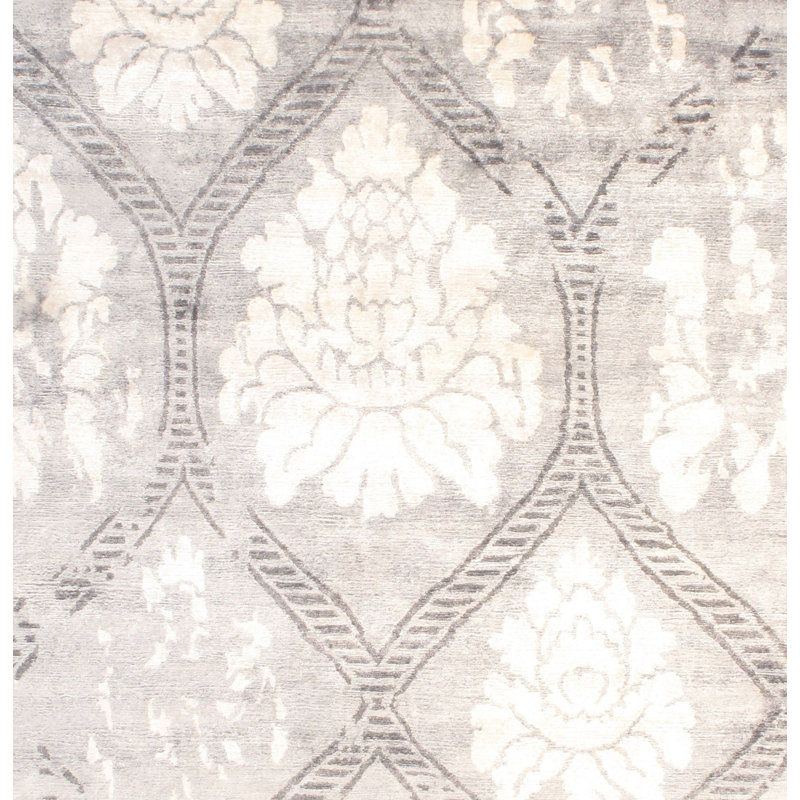 Silk Floral Area Rug