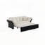 Canapé-lit convertible capitonné avec 2 coussins moelleux-601249759