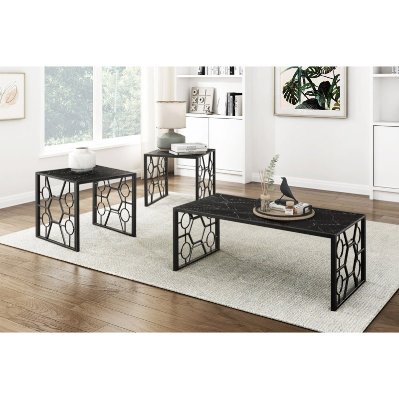 Ensemble de tables d'appoint 3 pièces Modern Modern