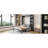 Queen Size Murphy Bed Wall Bed With Sofa,Gray-1186519524