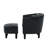 Aldayshein Upholstered Barrel Chair with Ottoman-424139820