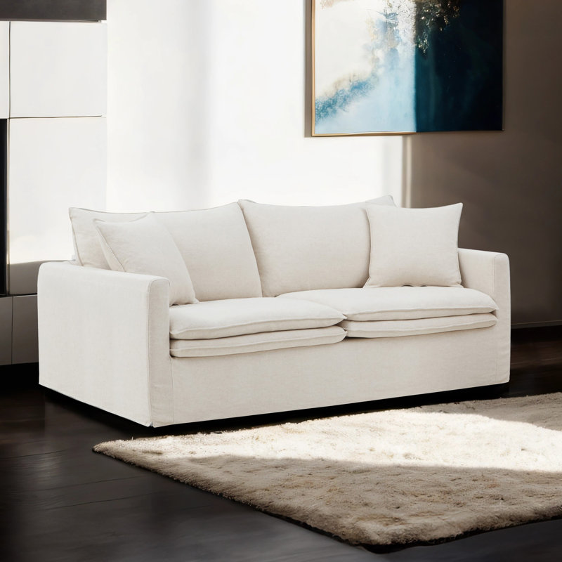 Canapé Adaire Chun, Beige, H 34,5 po x l 83,5 po x P 38 po