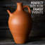 Grand pichet en argile non coulé 4,6 L avec bec Hakan, 155 oz-1567749645