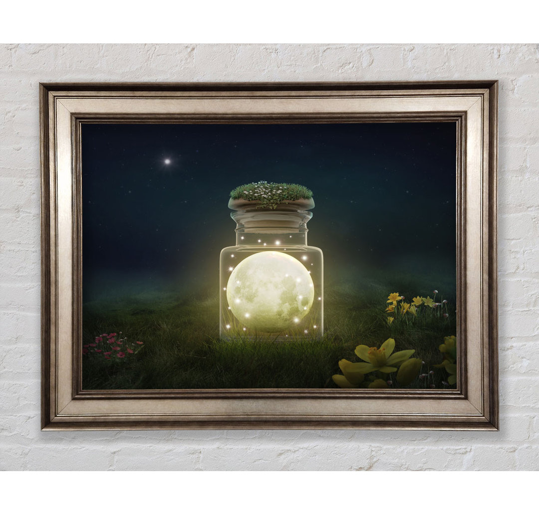 Moon In A Jar - Einzelne Bilderrahmen Kunstdrucke