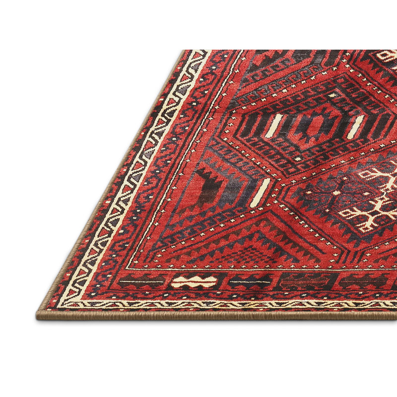 Thorn Performance Wool Oriental Indoor Rug, Square 5'