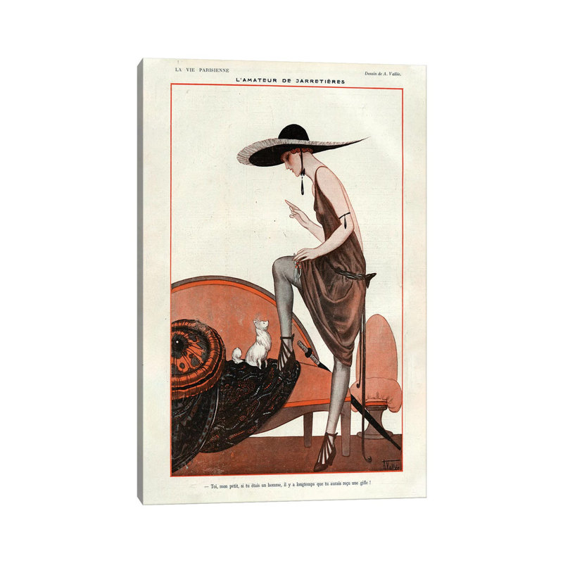 1922 La Vie Parisienne Magazine Plate by Armand Vallee - Gallery-Wrapped Canvas Giclée on Canvas, Wrapped Canvas