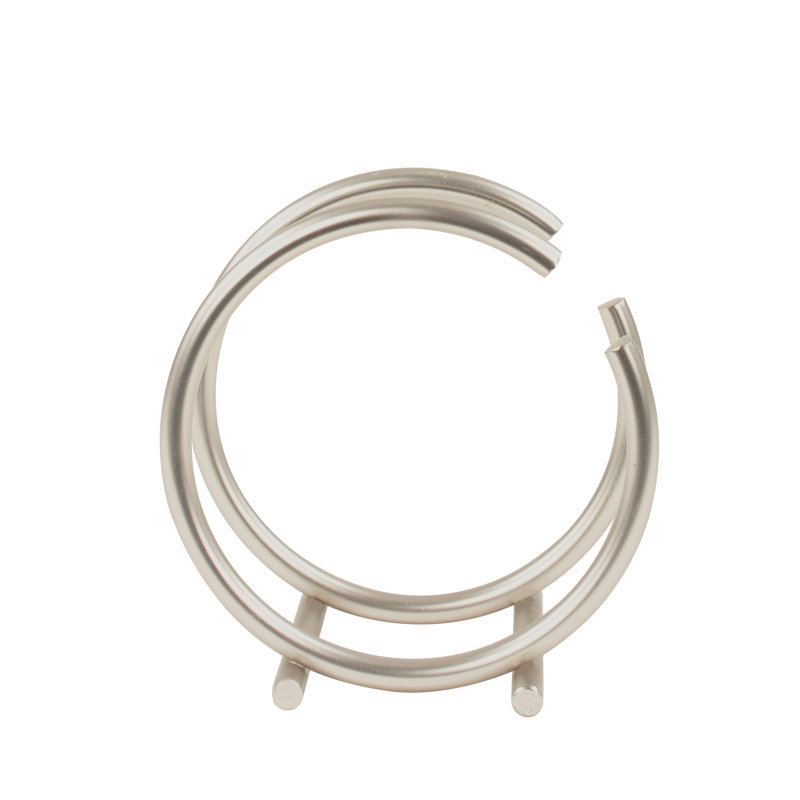 Porte-serviettes rond Almodovar, Nickel satiné