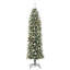 vidaXL Artificial Slim Christmas Tree with 300 LEDs Green-995331338