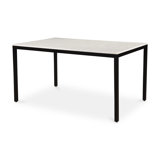 PARSON MARBLE DINING TABLE SMALL BLACK BASE
