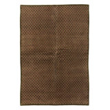 Checkerboard Hand Knotted Wool Geometric Area Rug