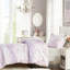 Housse de couette 2 pièces pour lit simple / simple en microfibre à motif cachemire floral en microfibre, 2 taies décoratives - étiquetée, douce et rétro, motif cachemire à boutons, lavable à la machine, fermeture, attaches intérieures, rose