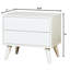 Table de chevet moderne blanche Mid-Century 2-1053179919