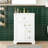 Bathroom Vanity with Sink, 3 Drawers and 2-Tier Door Storage Rack-1915151571