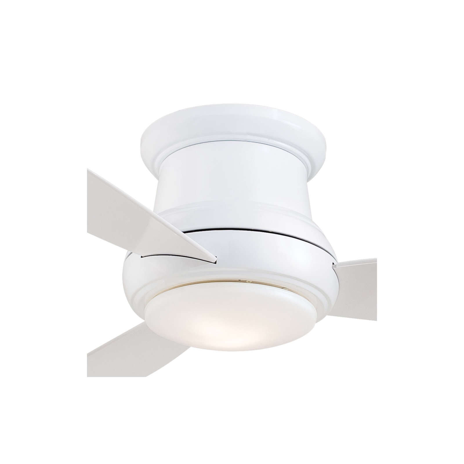 52" Concept II 3 - Blade LED Propeller Ceiling Fan with Remote Control and Light Kit Included, White, LED