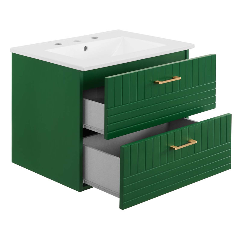 Meuble-lavabo 24 po Day Break par Modway, Vert