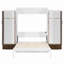 Lit escamotable mural avec placard, tiroirs et table Murphy-142006400