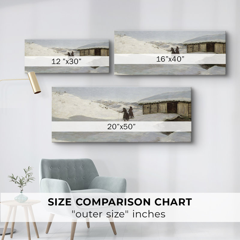 Série paysage - CDI - Toile tendue avec châssis - Prêt à accrocher, H 12 po x l 30 po