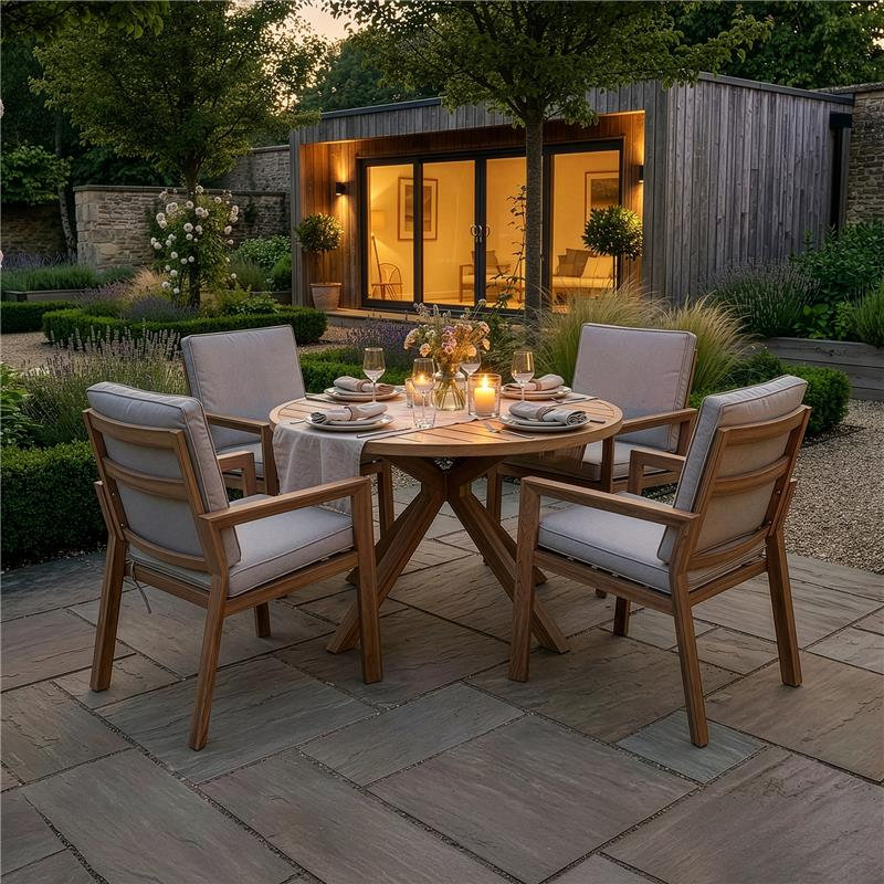 Andranik 4 - Person Patio Dining Set with