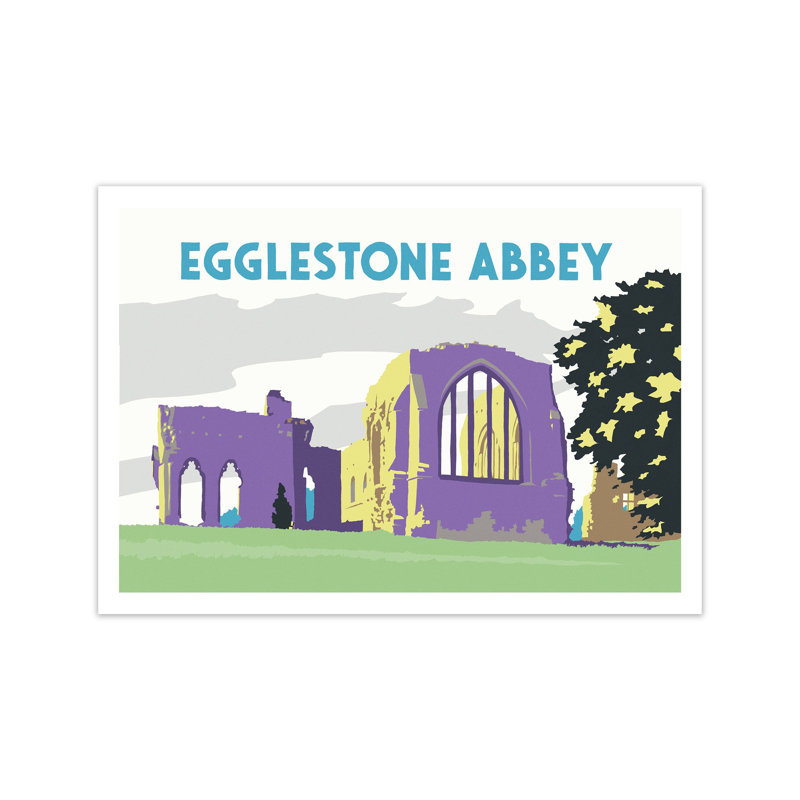 Egglestone Abbey by Richard O'Neill - Print, 60cm H x 84cm W x 1cm D, Unframed