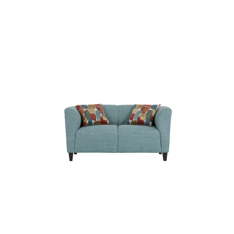 Causeuse rembourrée avec quincaillerie 61 po, Bria Celeste