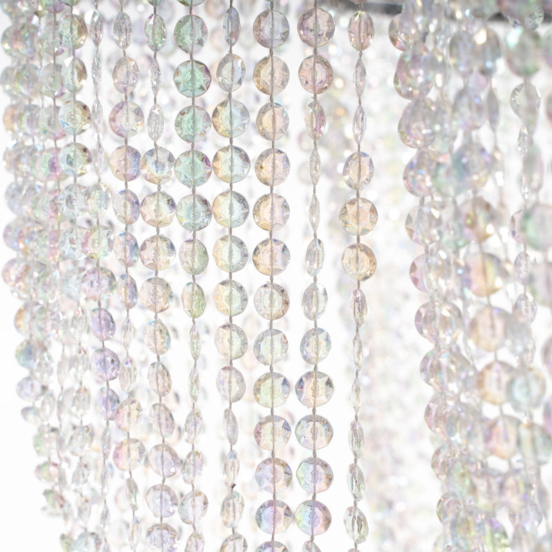 Lustre géométrique à perles découpées diamond irisé Berglund
