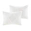 Literie très grand / très grand en chenille de coton. Géométrique. Remplir. 1 édredon et 2 taies décoratives. . Lavable à la machine en toute saison