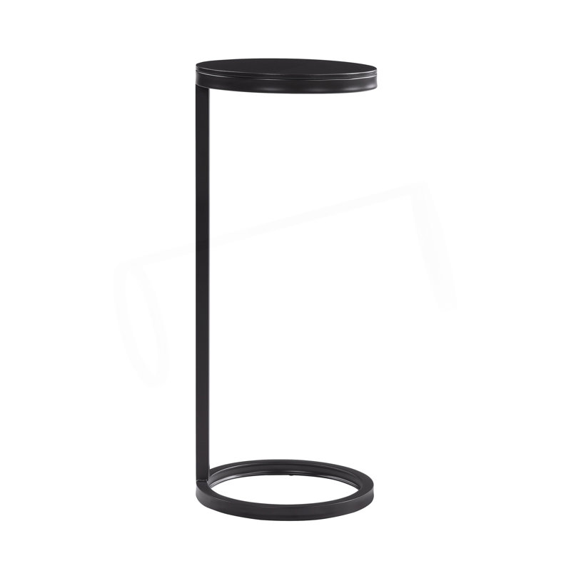 Round Metal Accent Table, Small Table