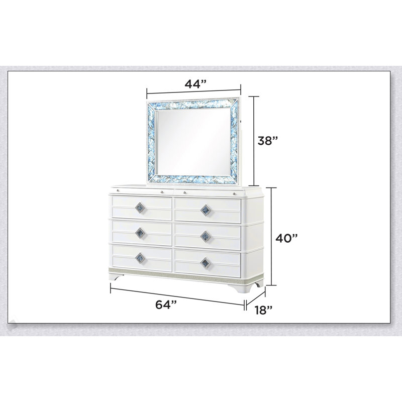 Commode 6 tiroirs Laguna