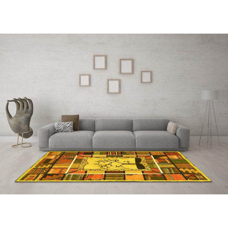 Performance Patchwork Indoor Rug, Square 8'