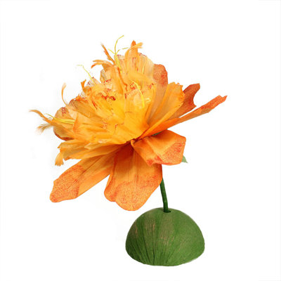 Tige artisanale 26 po orange et vert