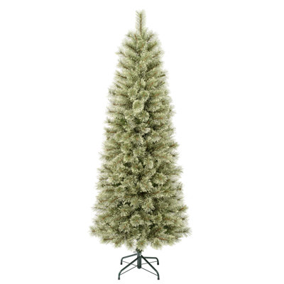 National Tree Company, First Traditions Collection, 6Ft Artificial Arcadia Pine Cashmere Slim Christmas Hinged Tree